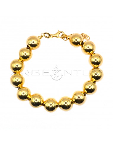 Ball bracelet ø 12 mm yellow gold...