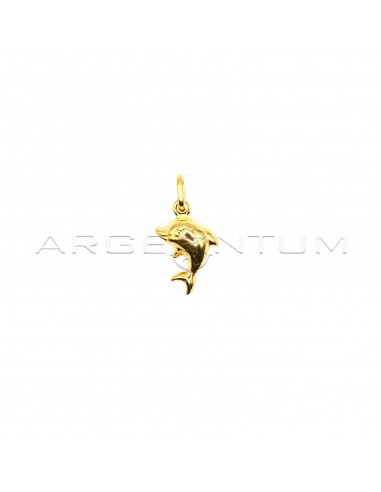 Yellow gold plated paired dolphin...