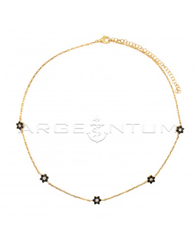 Forzatina link necklace with black...