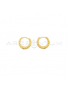 Yellow gold plated hoop...