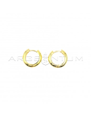 925 silver yellow gold plated hoop...