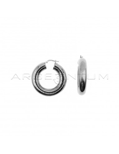 15 mm 8 rod inner hoop earrings with...