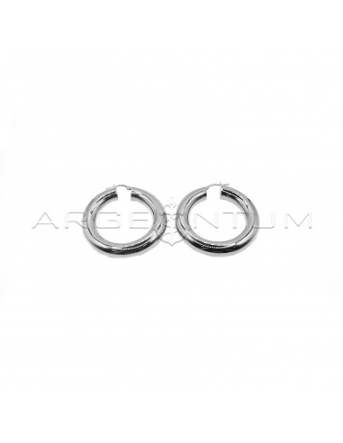25 mm 8 rod inner hoop earrings with...