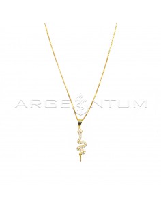 Necklace with yellow gold...
