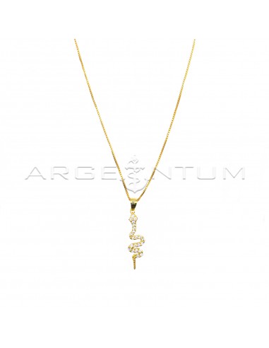 Necklace with yellow gold plated...