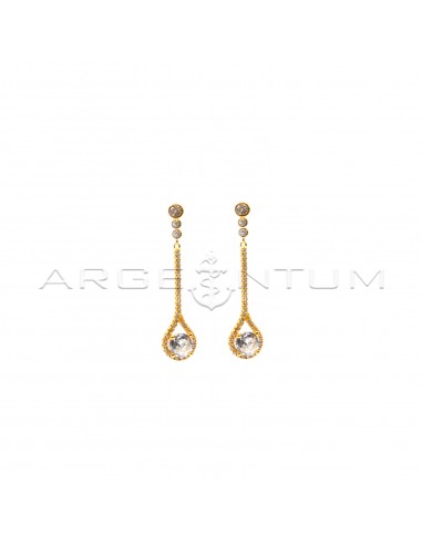 Drop earring with rigid segment and...