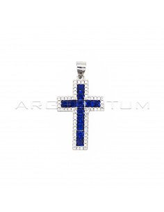 Cross pendant with square...