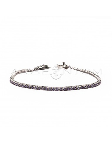 Tennis bracelet with 2mm lilac...