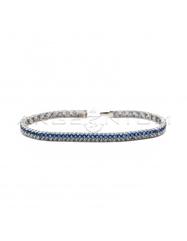 Tennis bracelet with two strands of...