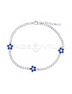 Tennis bracelet with white...