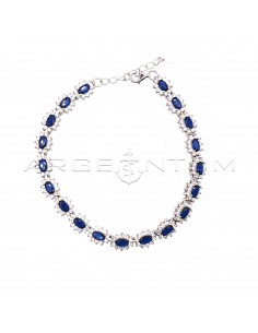 Bracelet with blue oval...