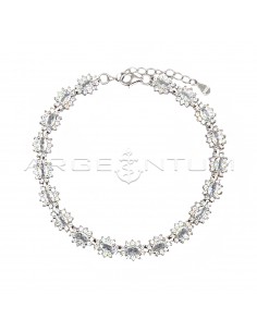 Bracelet with white oval...