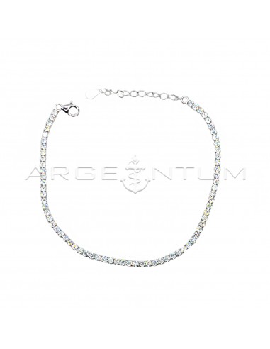 2mm white zircon tennis bracelet...