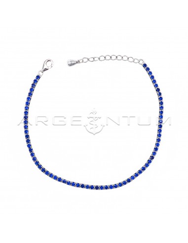 2mm blue zircon tennis bracelet white...