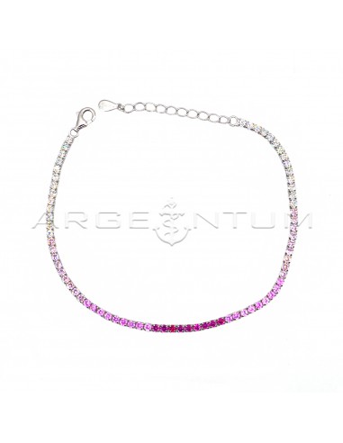 Degradé bracelet in the tone of pink...