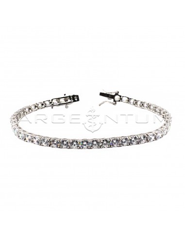 4mm white zircon tennis bracelet...