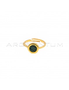 Adjustable ring with yellow...