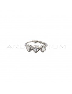 Adjustable ring with 3...