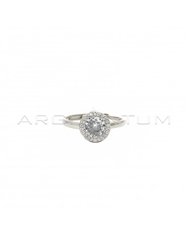 Adjustable solitaire ring in 925...