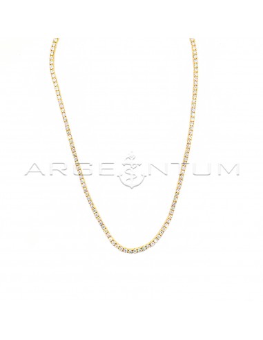 2.5mm white zircon tennis necklace...