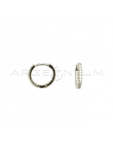 Hoop earrings with front and internal...