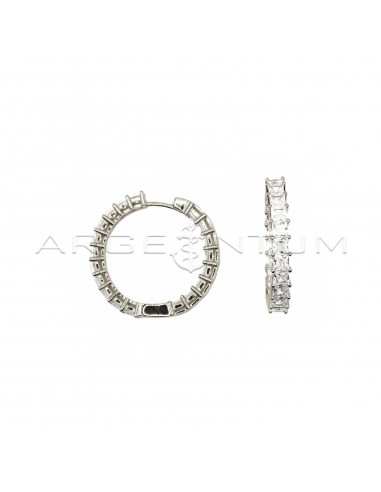 Hoop earrings ø 21.5 with front and...
