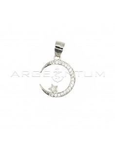 Moon pendant with star...