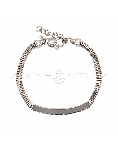 Square gas tube link bracelet with...