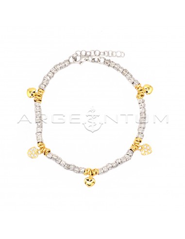 Bracelet with white gold plated...