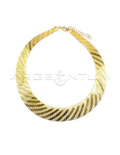 Semi-rigid necklace with...