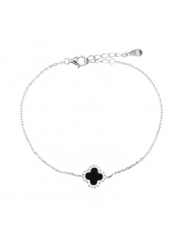 Onyx flower bracelet in a frame of...