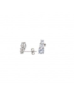 Trilogy stud earrings with...