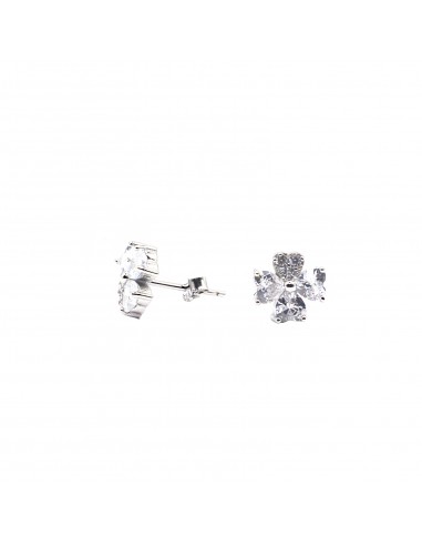 Four-leaf clover stud earrings with...