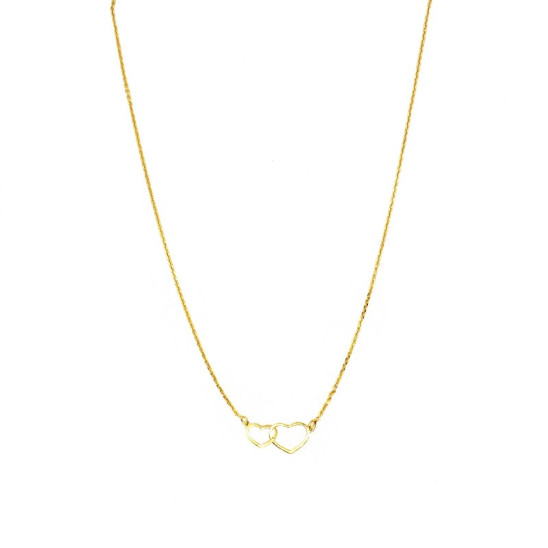 Gioielli thailandesi, catena a maglie placcata in oro giallo 24 carati, catene minimaliste: collana per tutti i giorni, regalo per lui, regalo per lei - Consegna sdoganata - Italia