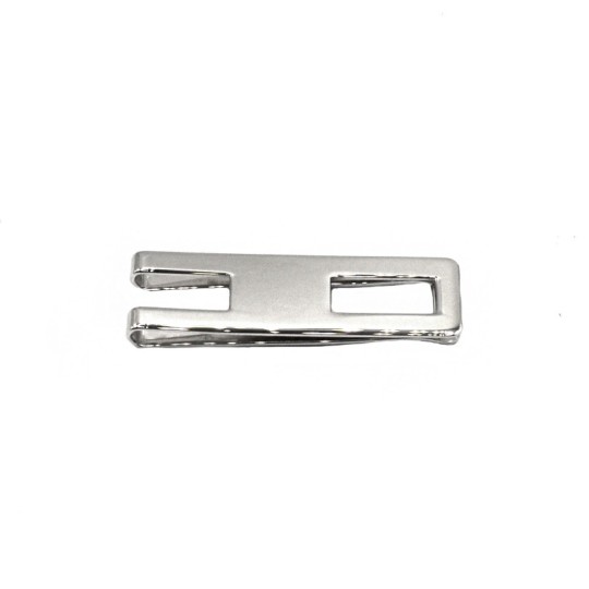 Fermasoldi placcato oro bianco in argento 925