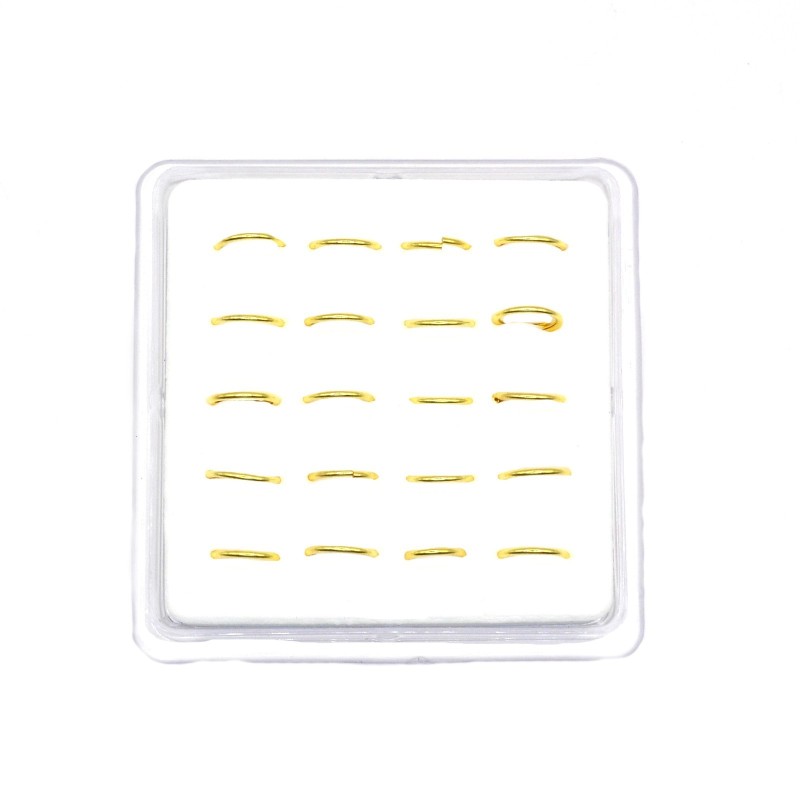 Orecchini naso cerchio placcato oro giallo in argento 925