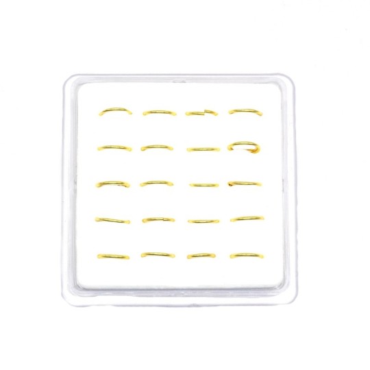 Orecchini naso cerchio placcato oro giallo in argento 925
