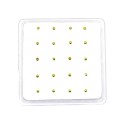 Orecchini naso sfera 2mm placcato oro giallo in argento 925 (20pz)