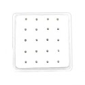 Orecchini naso sfera 2mm placcato oro bianco in argento 925 (20pz)