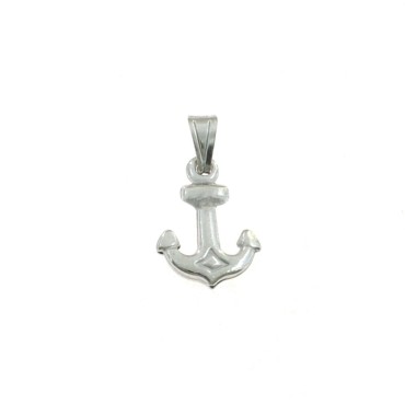 Pendant paired anchor in 925 silver