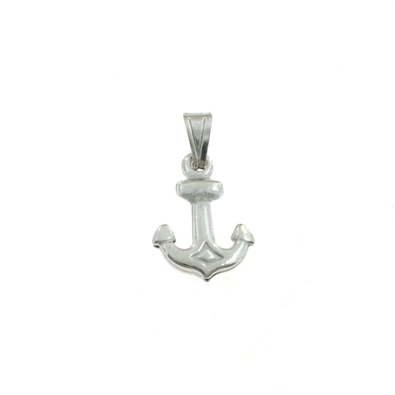 Pendant paired anchor in 925 silver