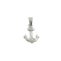 Pendant paired anchor in 925 silver