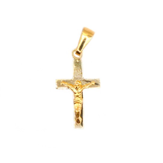 Ciondolo Croce Uomo Acciaio Inox Placcato Oro/argento/nero H&J Jewelry - Foto 2