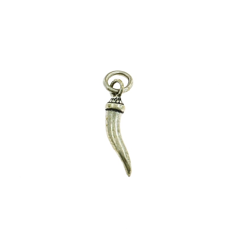 Horn pendant in 925 silver casting