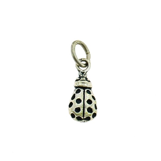 Ladybug pendant in 925 silver casting