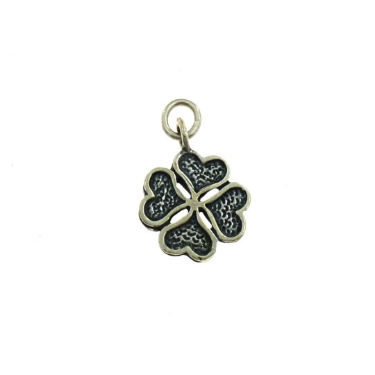 Four-leaf clover pendant in 925 silver casting