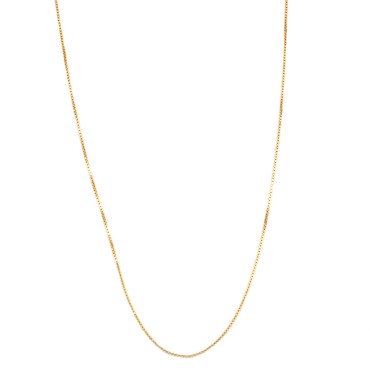 Catenina maglia veneziana diamantata da 1.5 mm placcata oro giallo in argento 925 (50 cm)