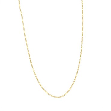 Catenina maglia rolò diamantata placcata oro giallo in argento 925 (40 cm)