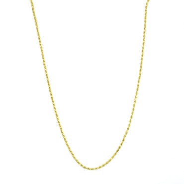 Catenina maglia funetta da 1,8 mm. placcata oro giallo in argento 925 (60 cm)