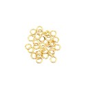 Contromaglie da 0,08X4 mm placcate oro giallo in argento 925 (30 pz)